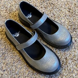 Dr Martens Junior Maccy ll Glitter Mary Jane Shoes Size 3